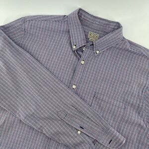 J.Crew Button Down Shirt Plaid Check‎ Long Sleeve Cotton XL